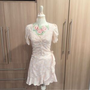 Elegant Cream Polka Dot Set